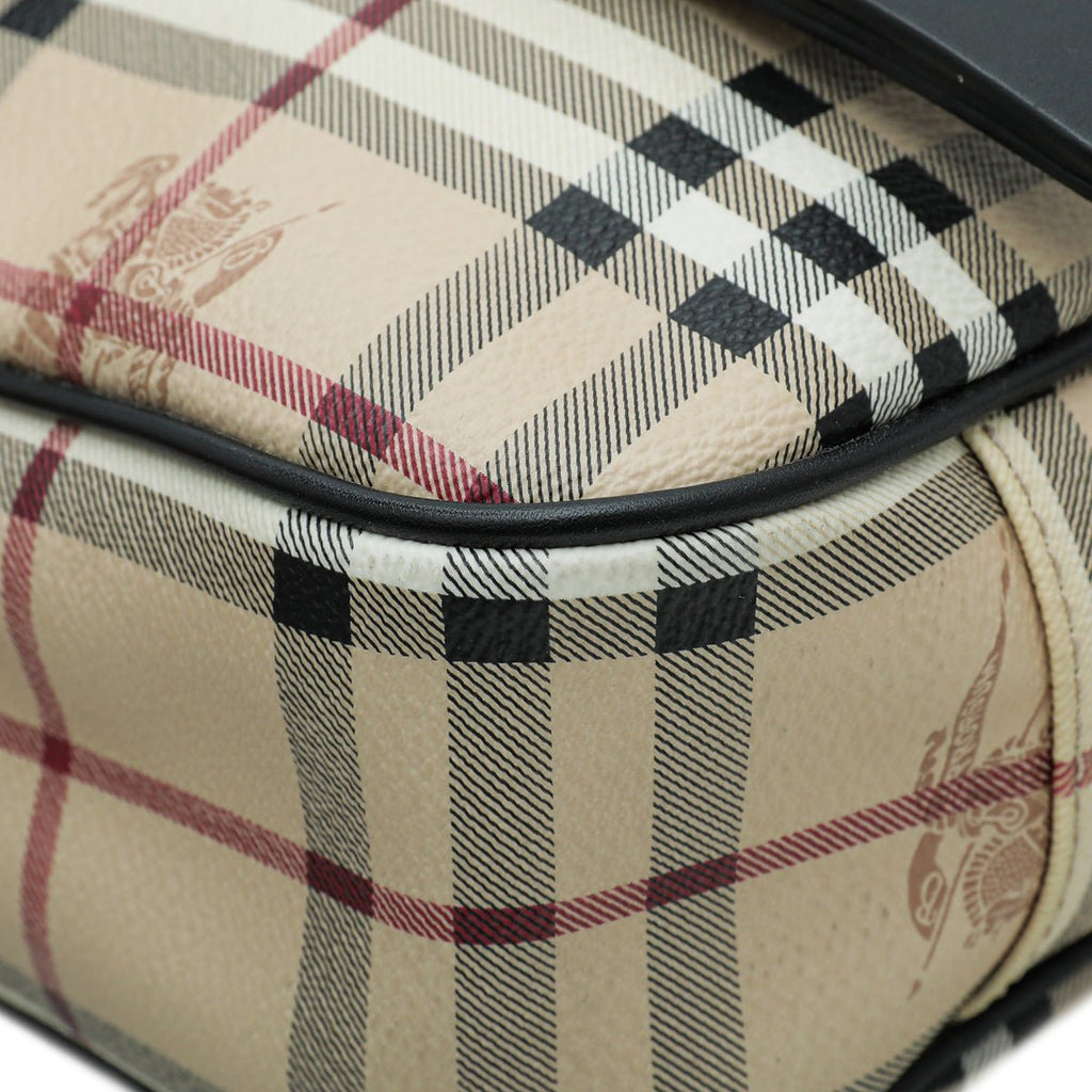 Burberry Bicolor Haymarket Messenger Bag