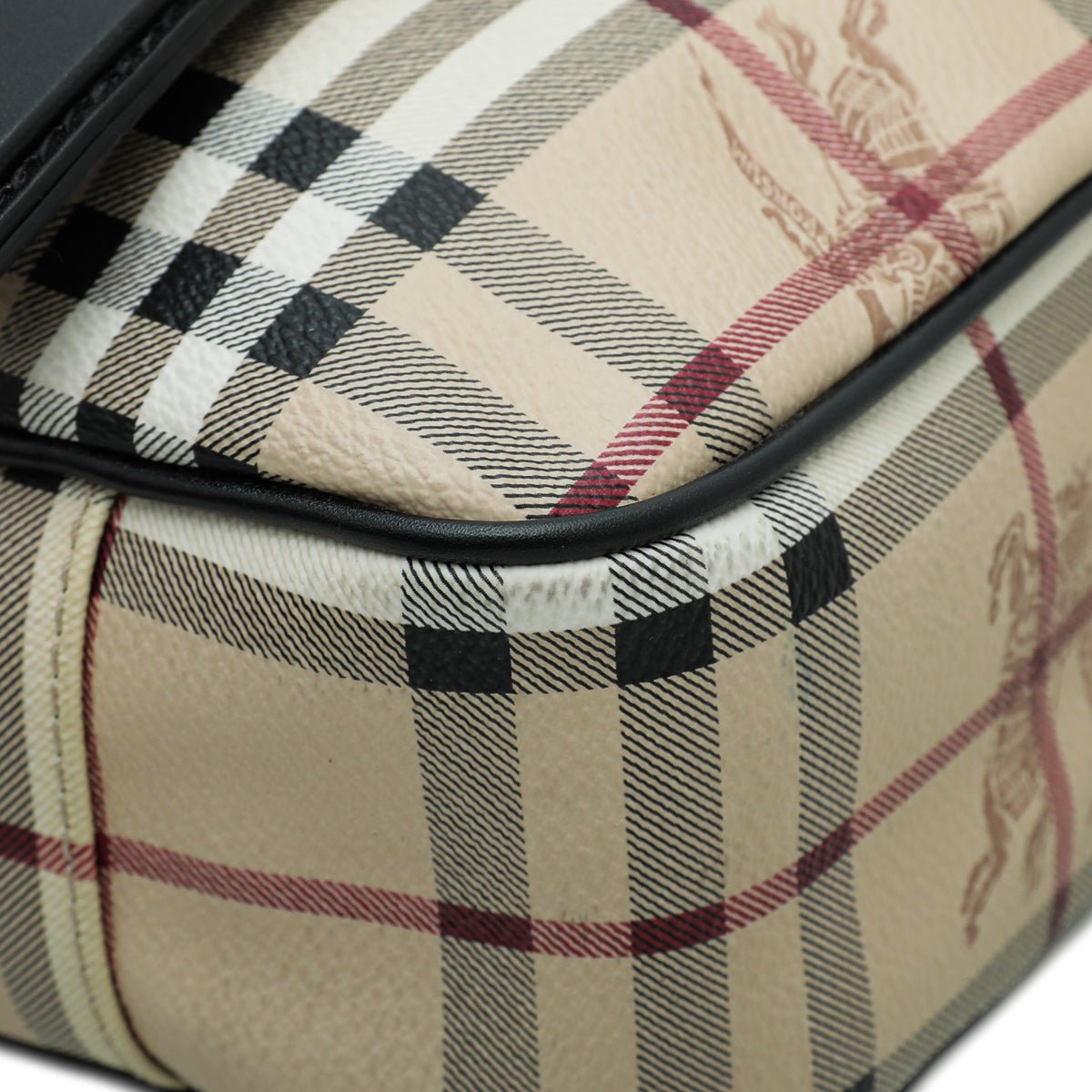 Burberry Bicolor Haymarket Messenger Bag