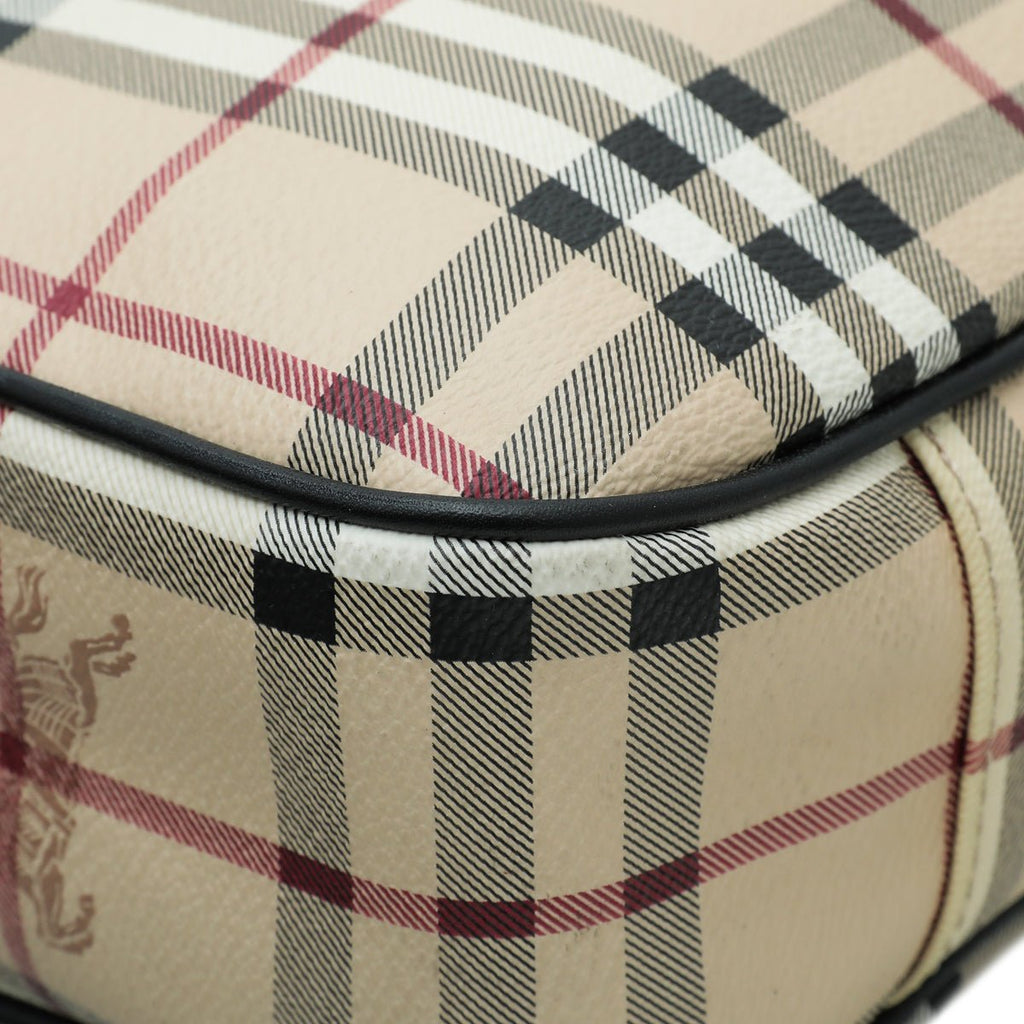 Burberry Bicolor Haymarket Messenger Bag