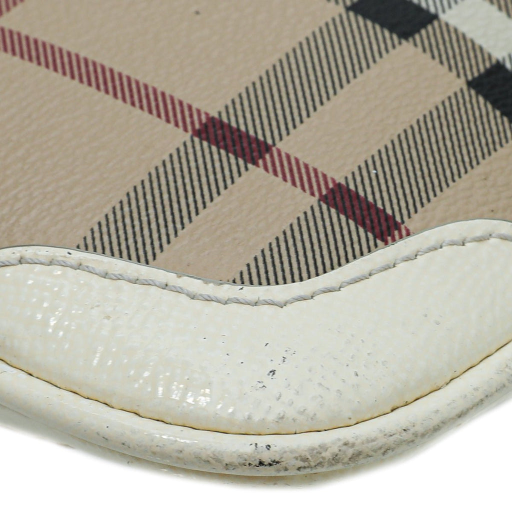 Burberry Bicolor Haymarket Peyton Crossbody Bag