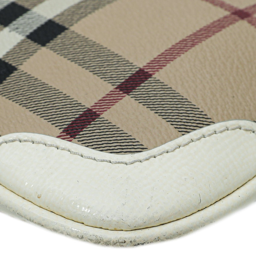 Burberry Bicolor Haymarket Peyton Crossbody Bag