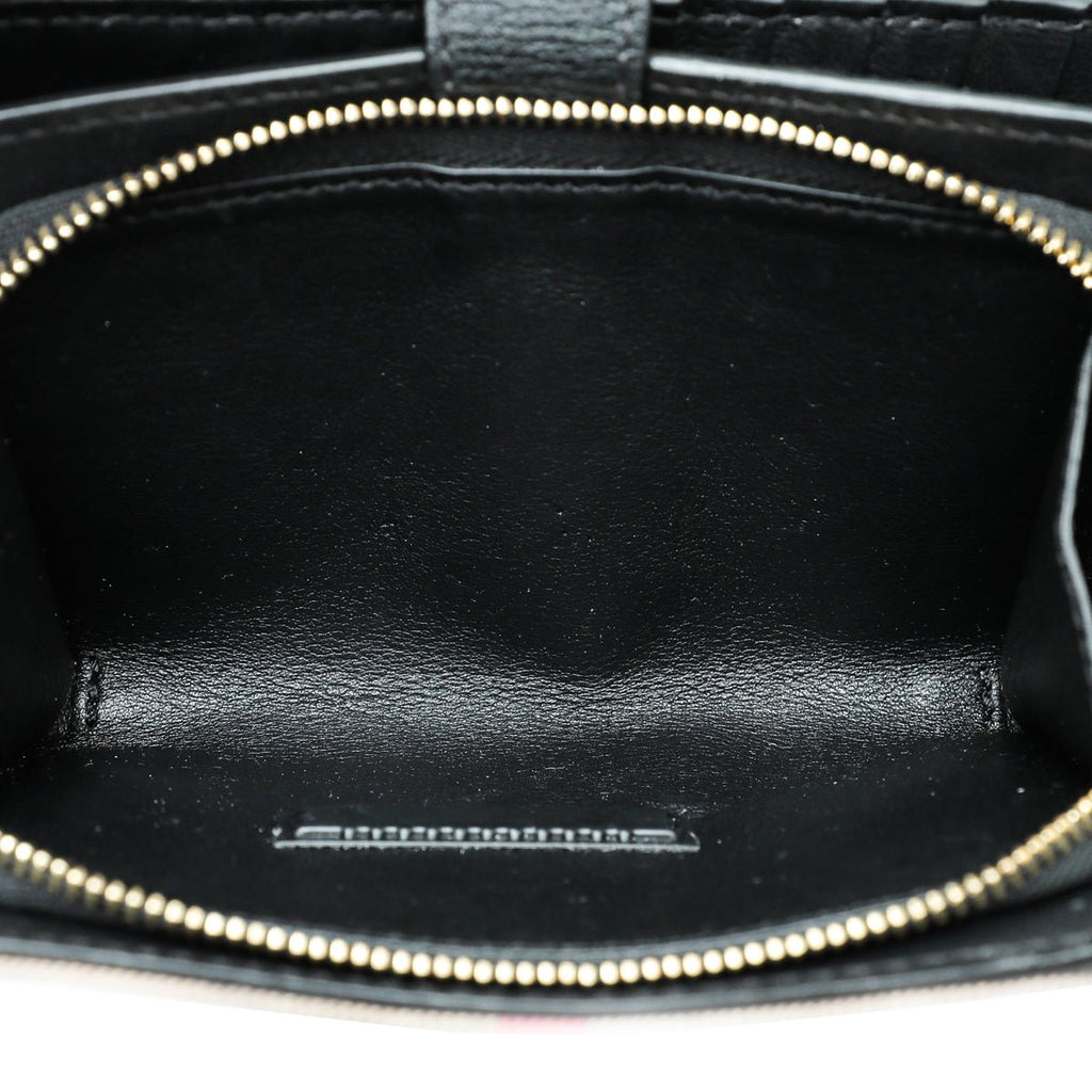 Burberry Bicolor House Check French Wallet