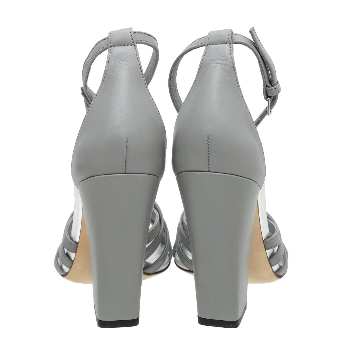 Burberry Bicolor Hove Thong Split-Toe Sandals 38