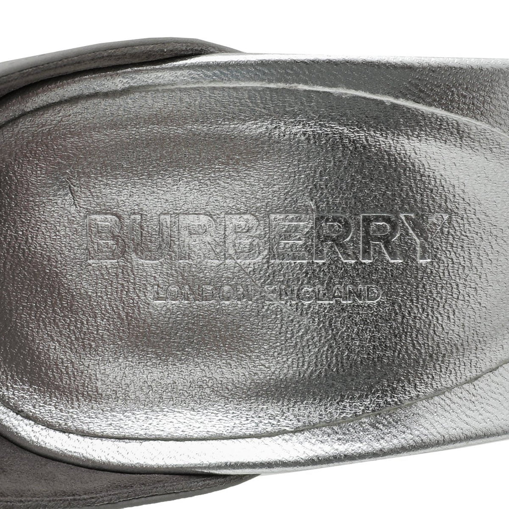 Burberry Bicolor Hove Thong Split-Toe Sandals 38