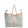 Burberry Bicolor Logo XL Beach Tote Bag