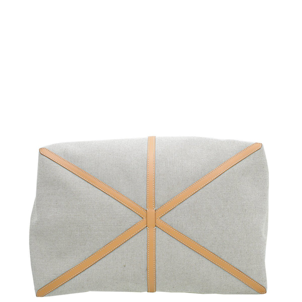 Burberry Bicolor Logo XL Beach Tote Bag