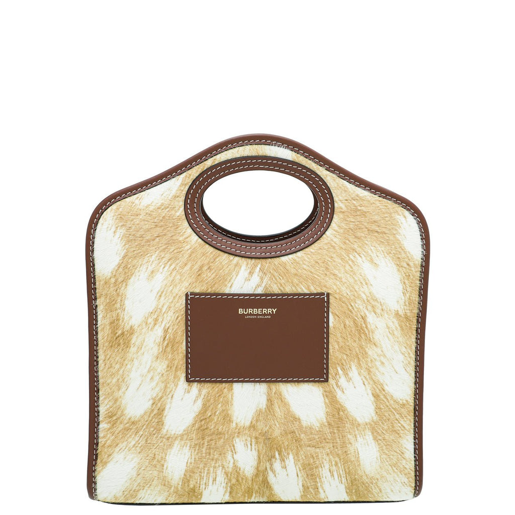 Burberry Bicolor Mini Calf Hair Pocket Bag