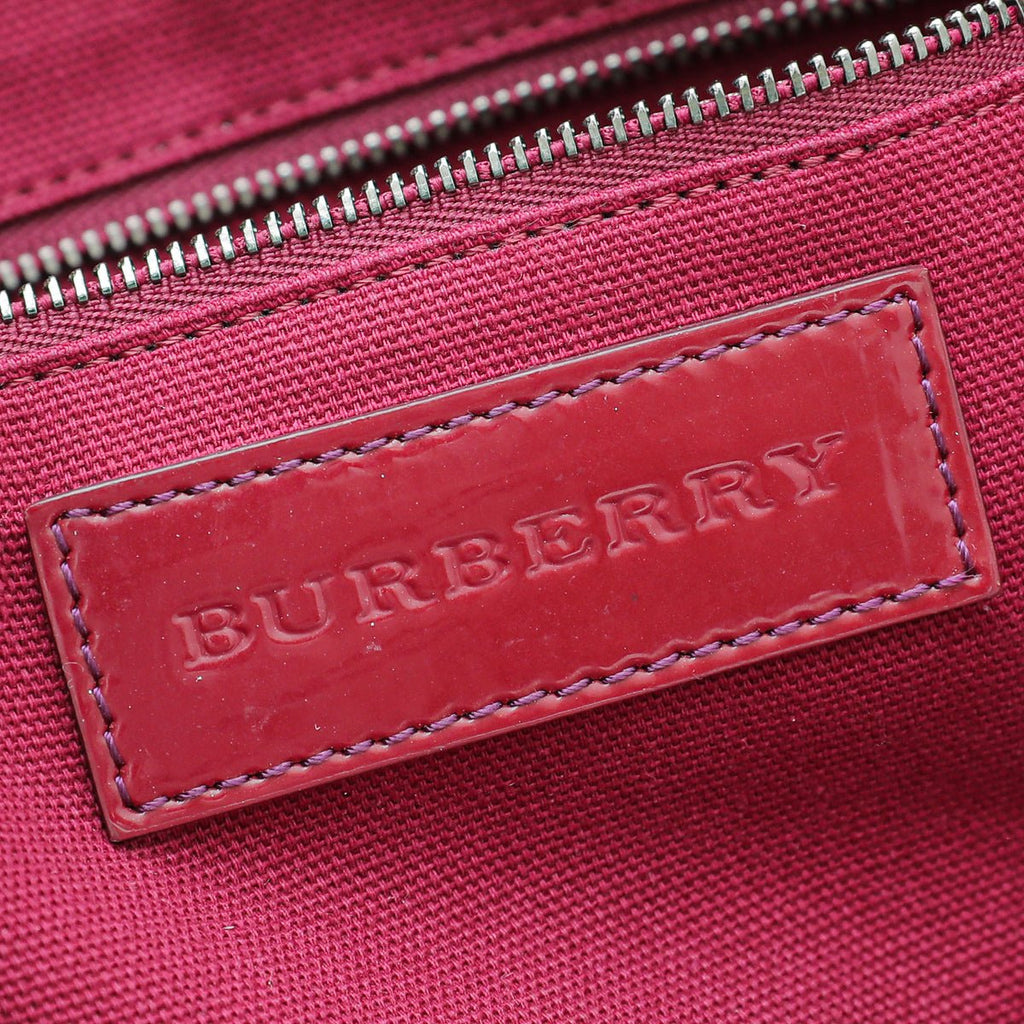Burberry Bicolor Nova Check PVC Tote Bag