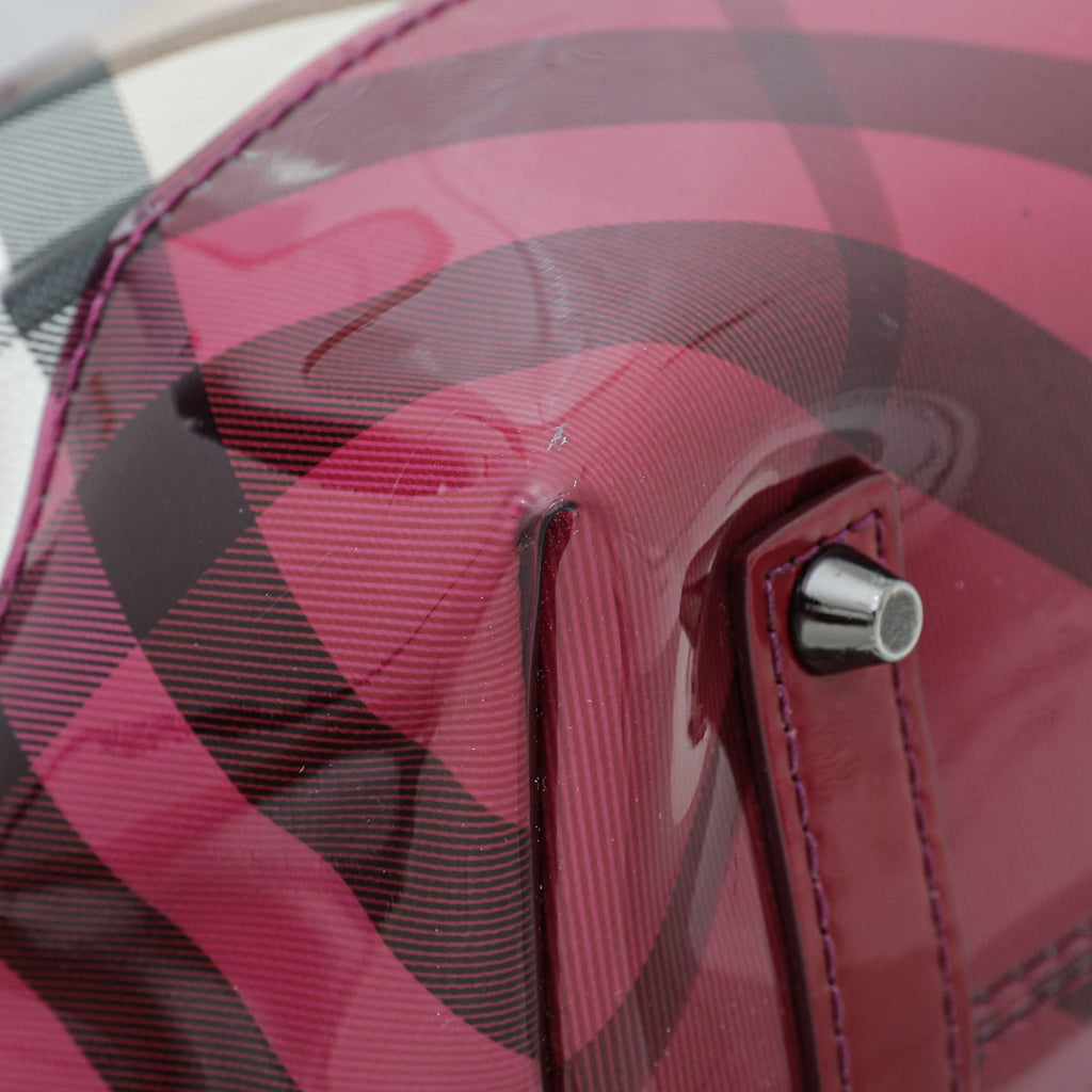 Burberry Bicolor Nova Check PVC Tote Bag