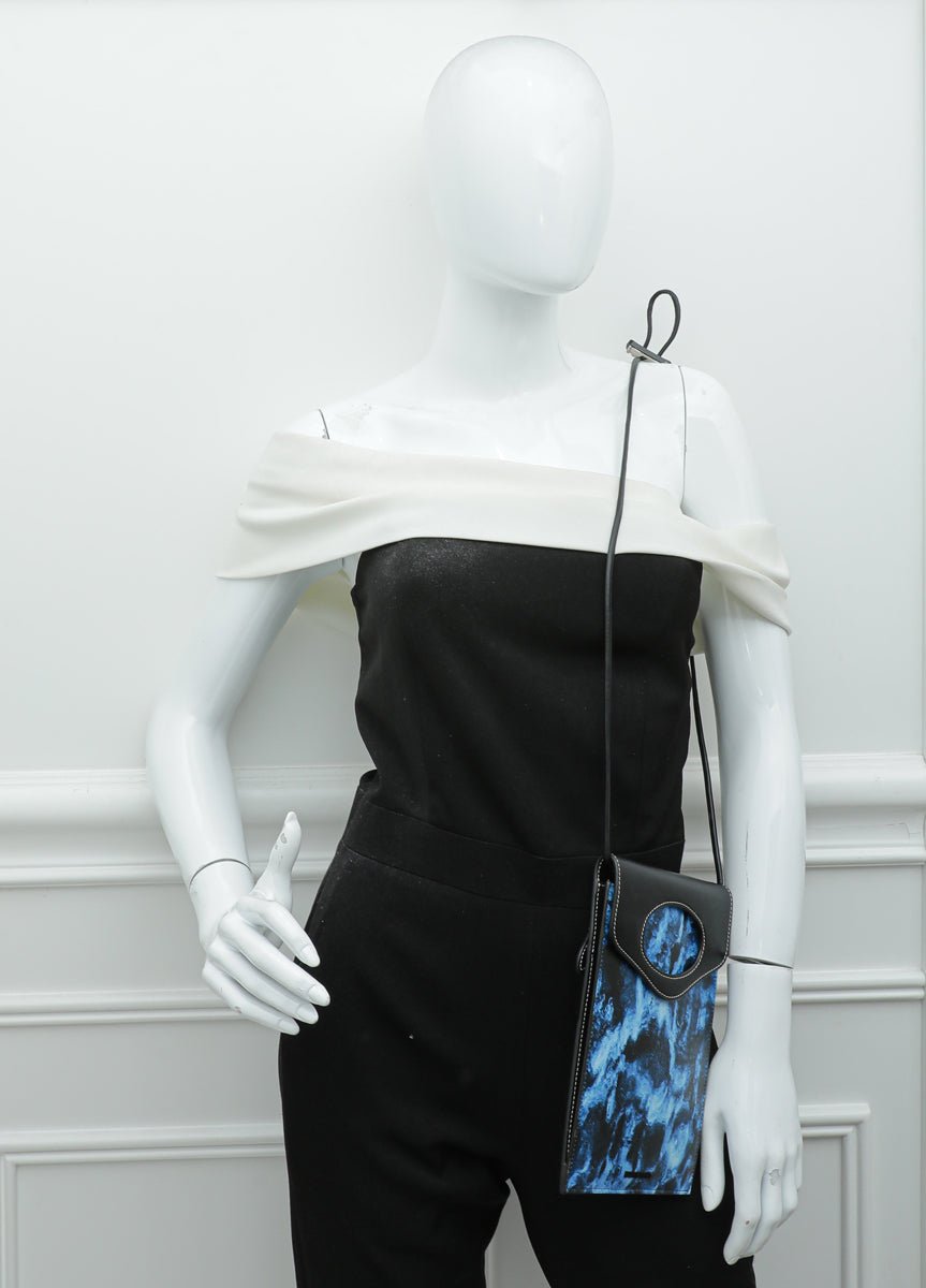 Burberry Bicolor Pocket Phone Pouch w/Strap