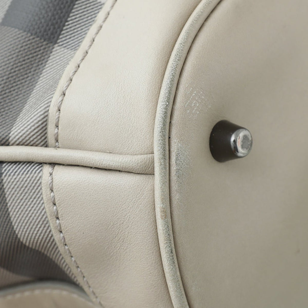 Burberry Bicolor Smoked Check Walden Hobo Medium Bag