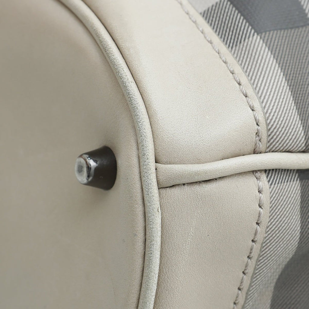 Burberry Bicolor Smoked Check Walden Hobo Medium Bag
