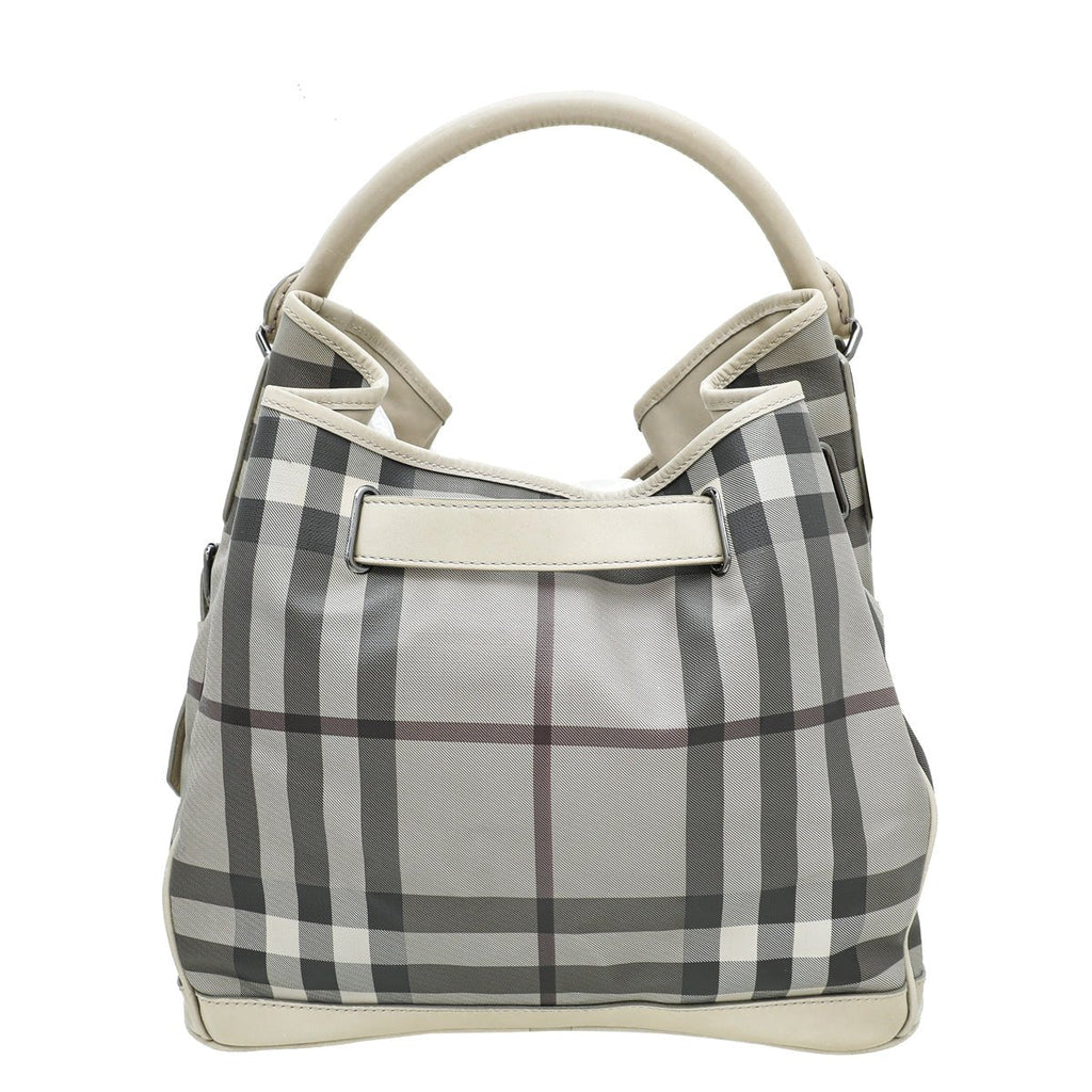 Burberry Bicolor Smoked Check Walden Hobo Medium Bag