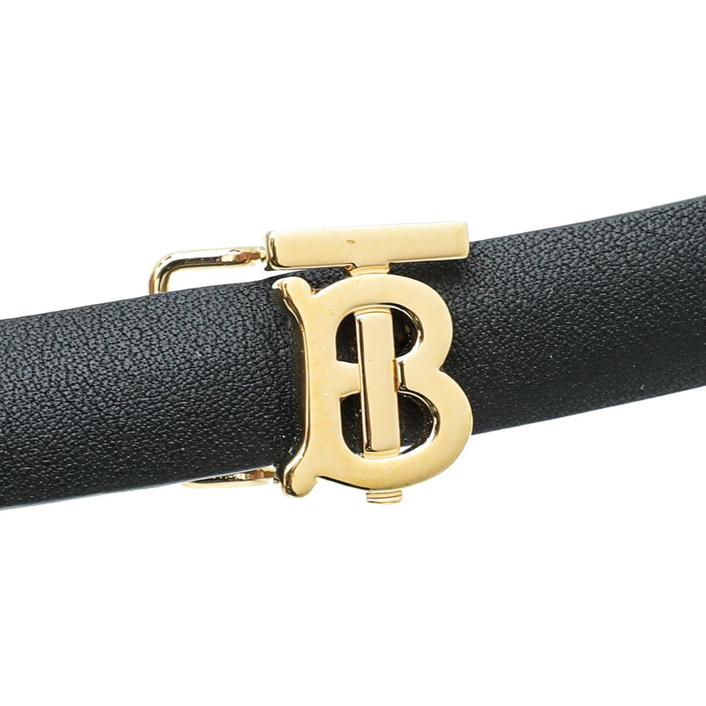 Burberry Bicolor TB Logo Buckle Reversible Large Belt
