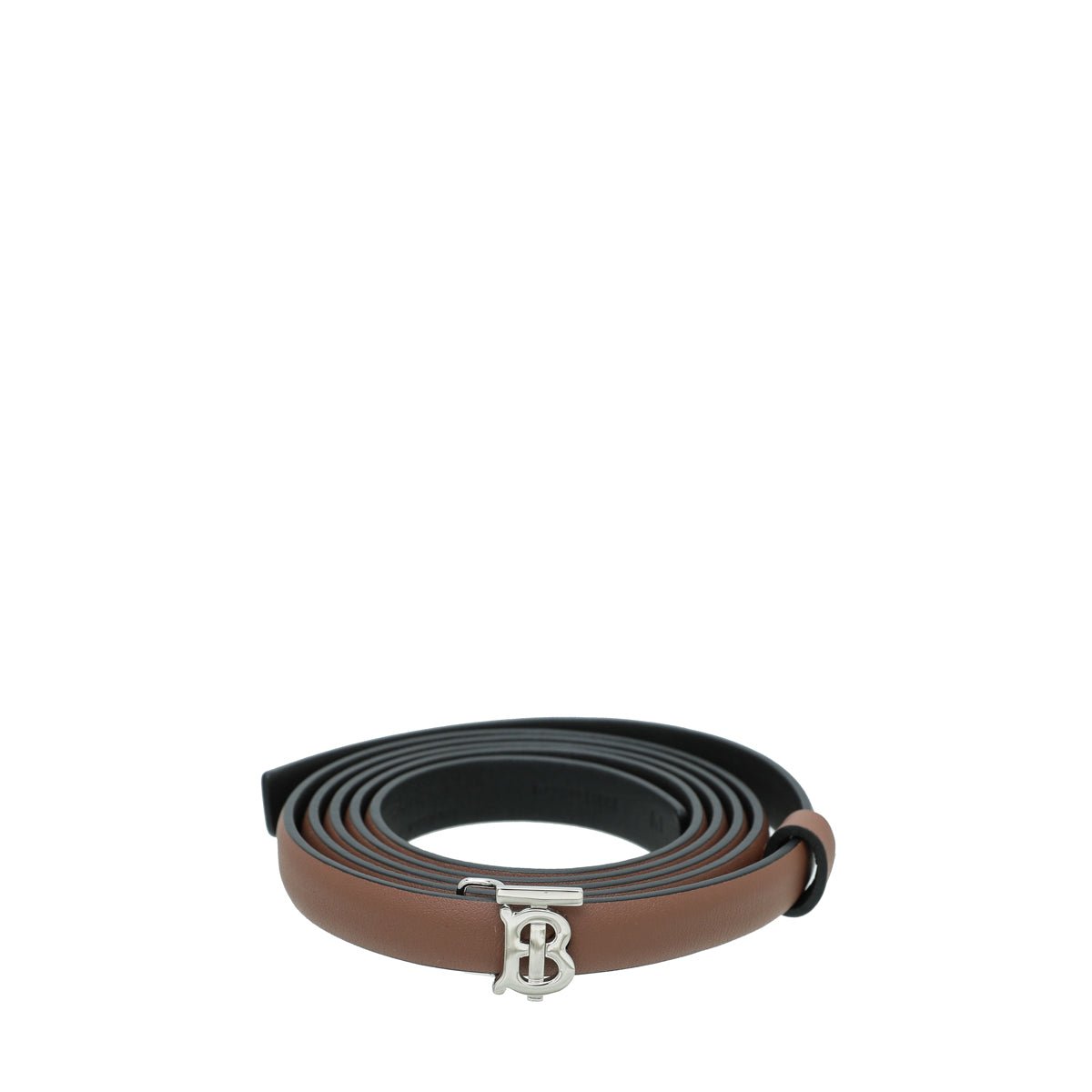 Burberry Bicolor TB Logo Buckle Reversible Medium Belt