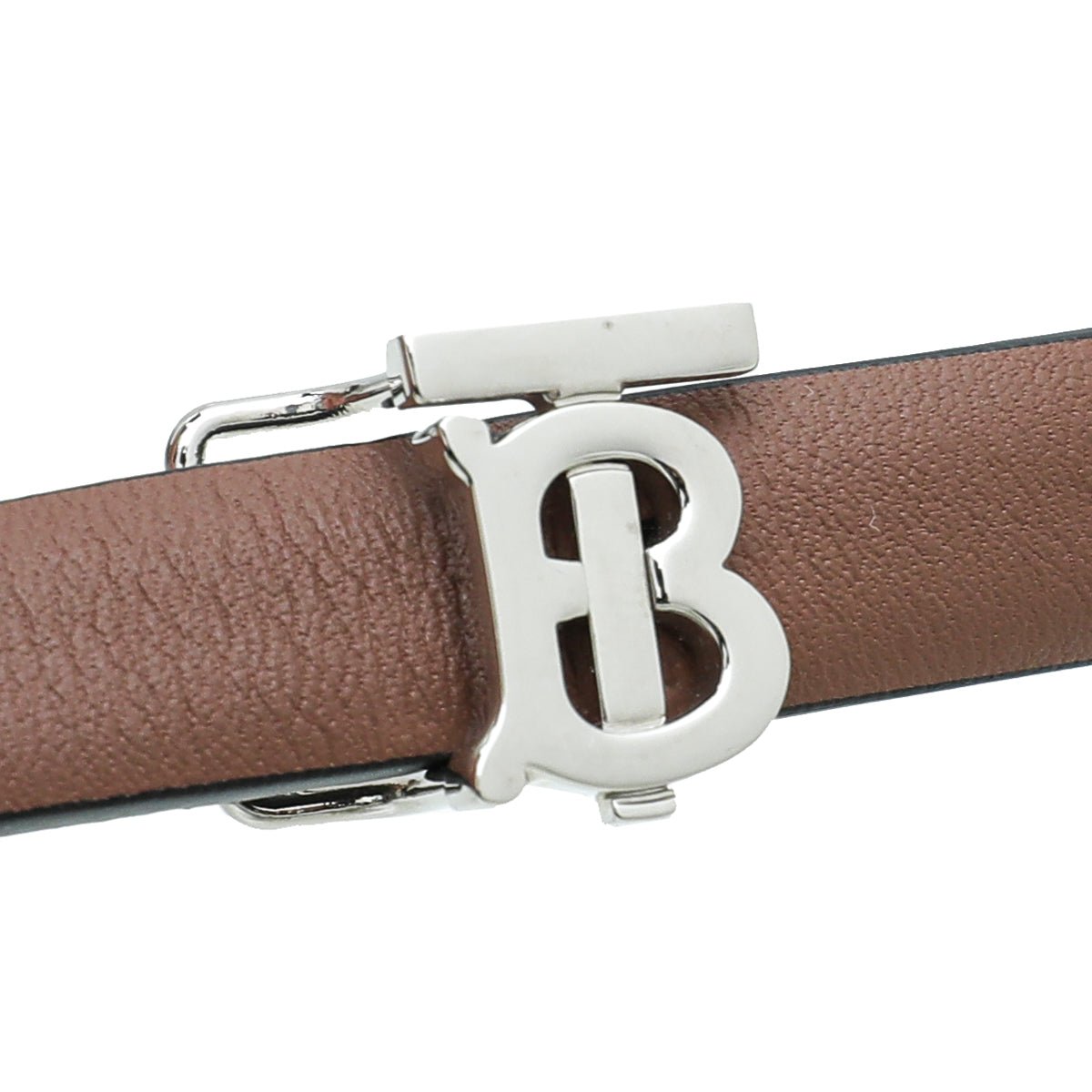 Burberry Bicolor TB Logo Buckle Reversible Medium Belt