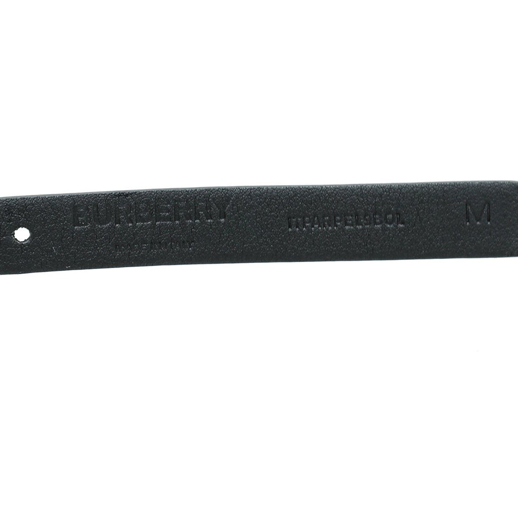 Burberry Bicolor TB Logo Buckle Reversible Medium Belt