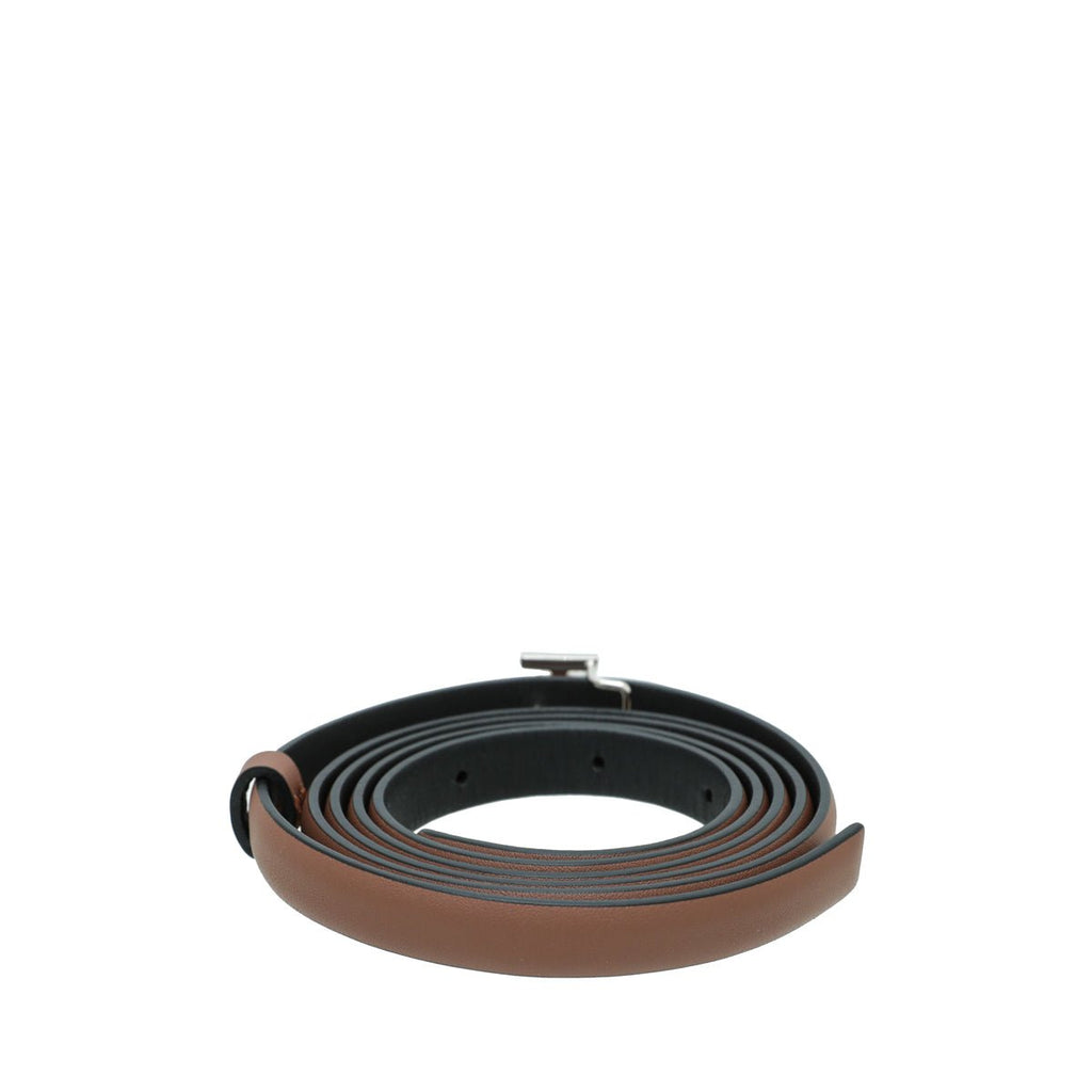 Burberry Bicolor TB Logo Buckle Reversible Medium Belt