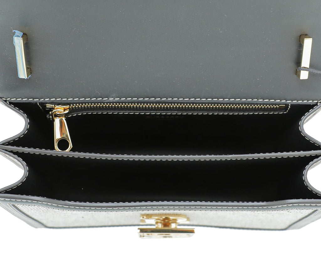 Burberry Bicolor TB Logo Flap Small Bag