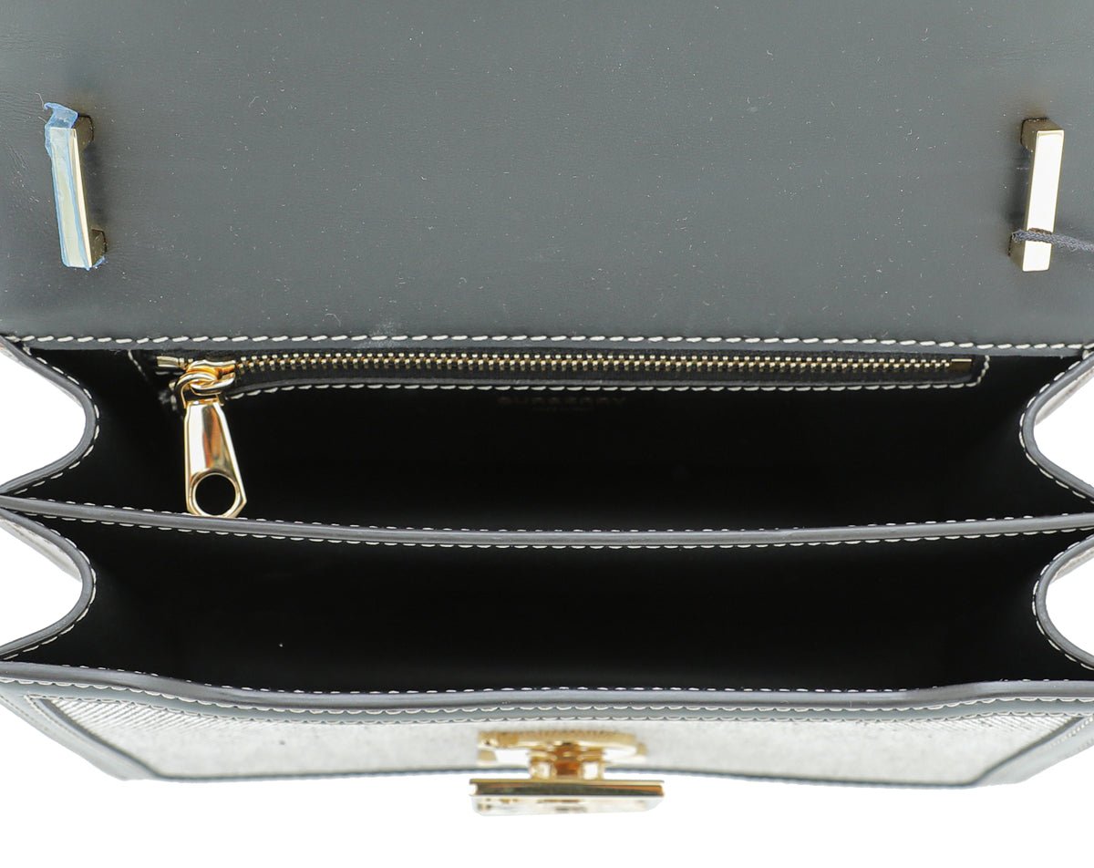 Burberry Bicolor TB Logo Flap Small Bag