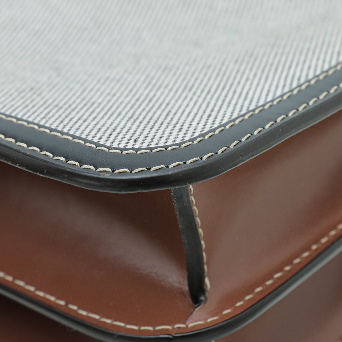 Burberry Bicolor TB Logo Flap Small Bag