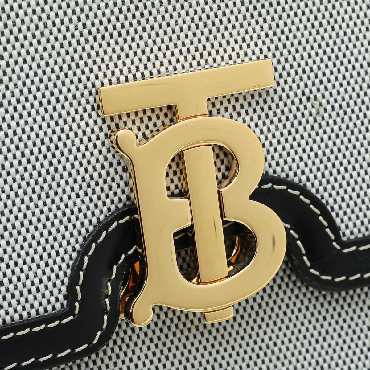 Burberry Bicolor TB Logo Flap Small Bag