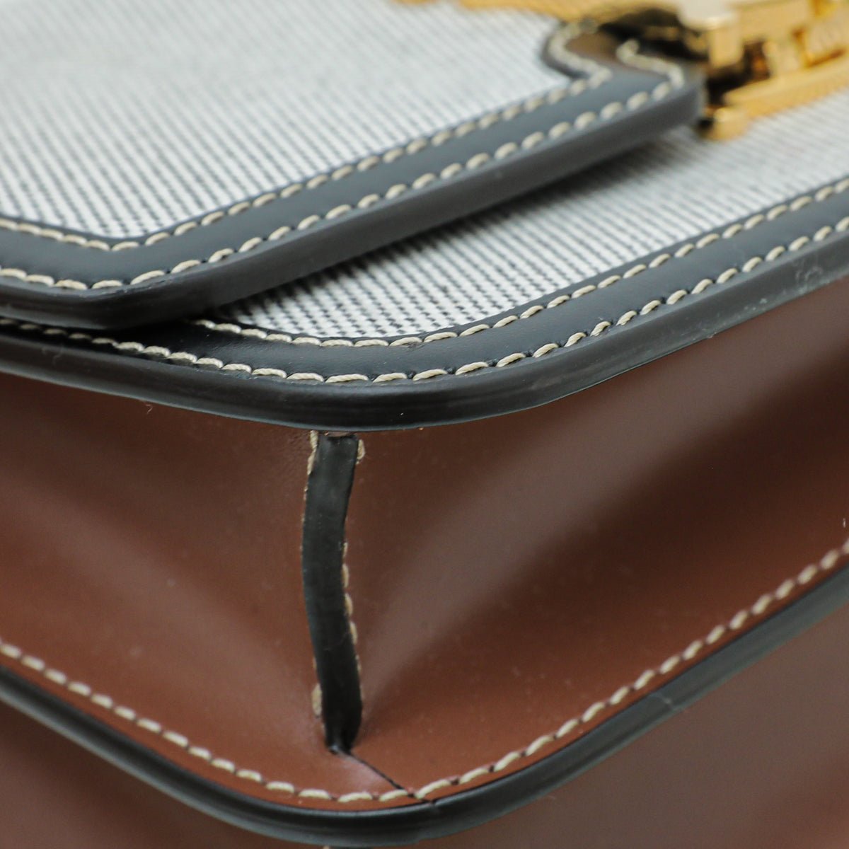 Burberry Bicolor TB Logo Flap Small Bag