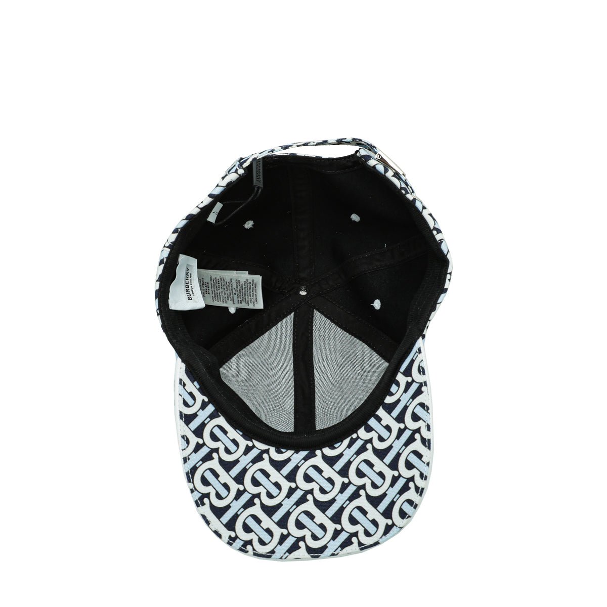 Burberry Bicolor TB Logo Print Baseball Cap Large