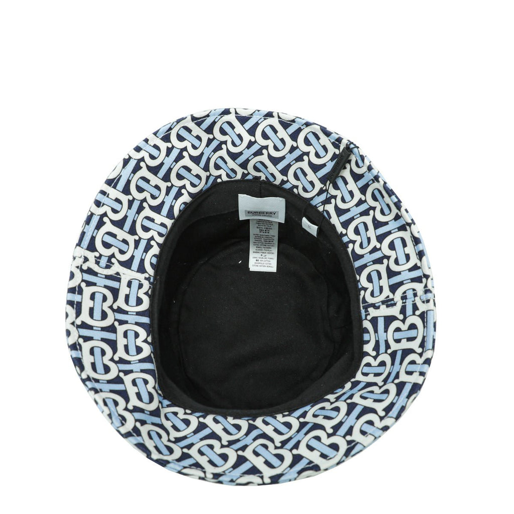 Burberry Bicolor TB Logo Print Bucket Small Hat