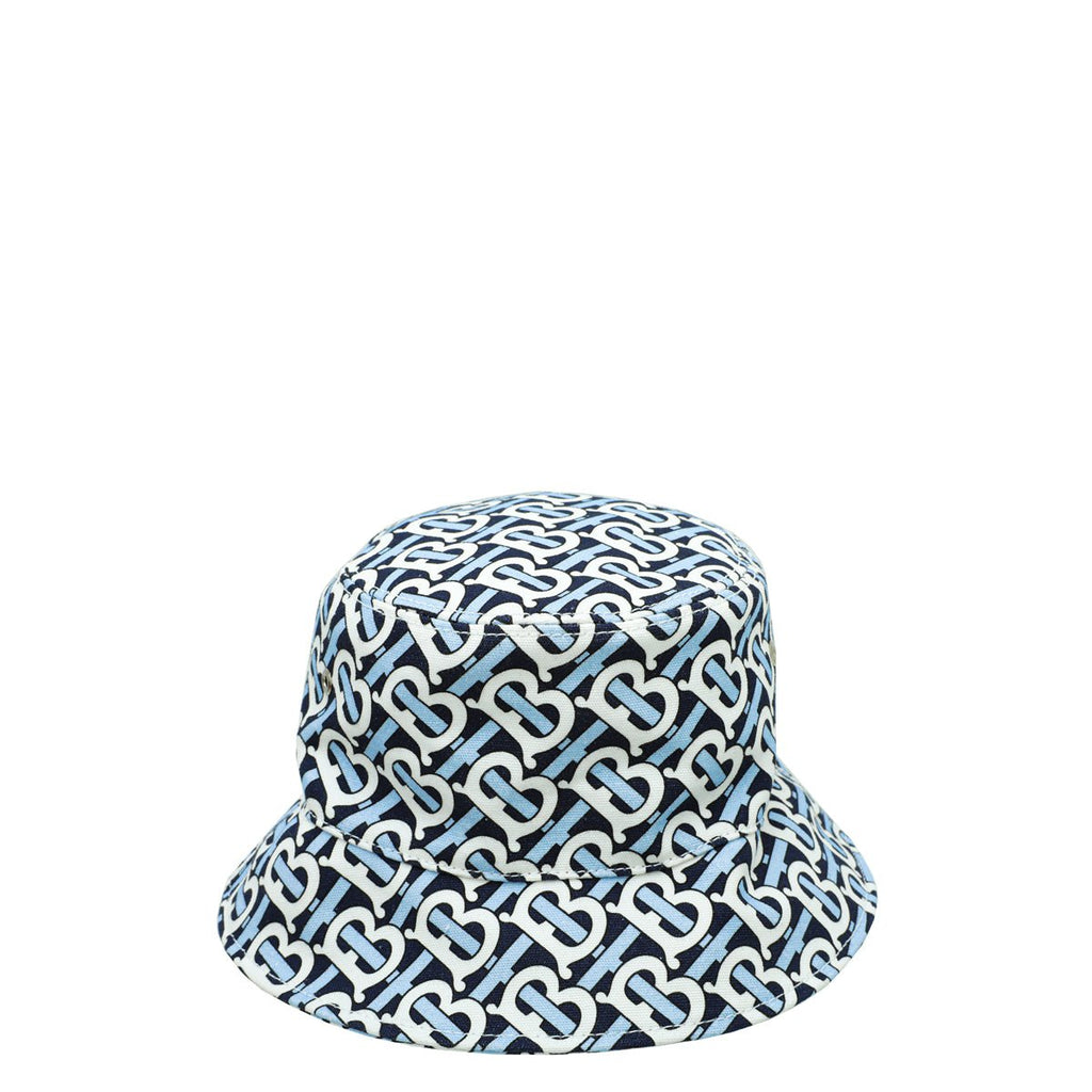 Burberry Bicolor TB Logo Print Bucket Small Hat