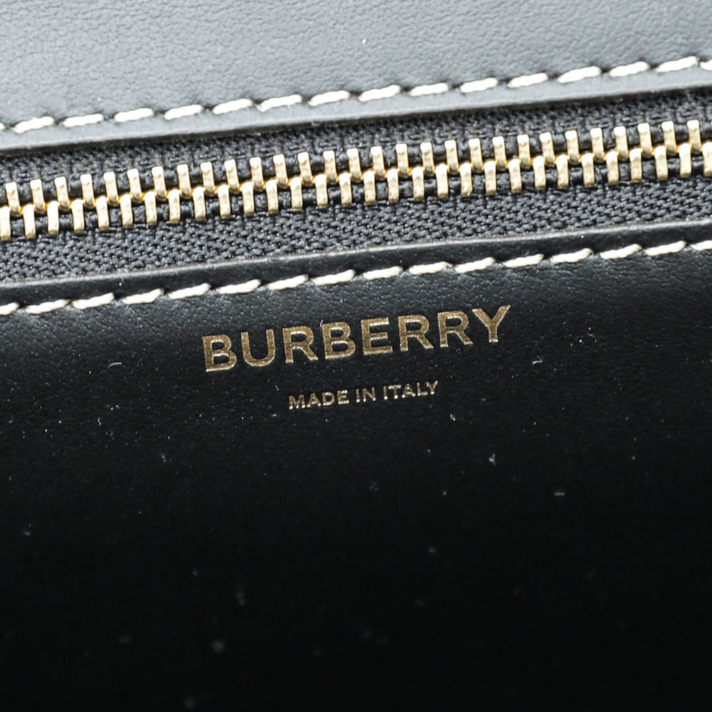 Burberry Bicolor TB Logo Small Flap Bag