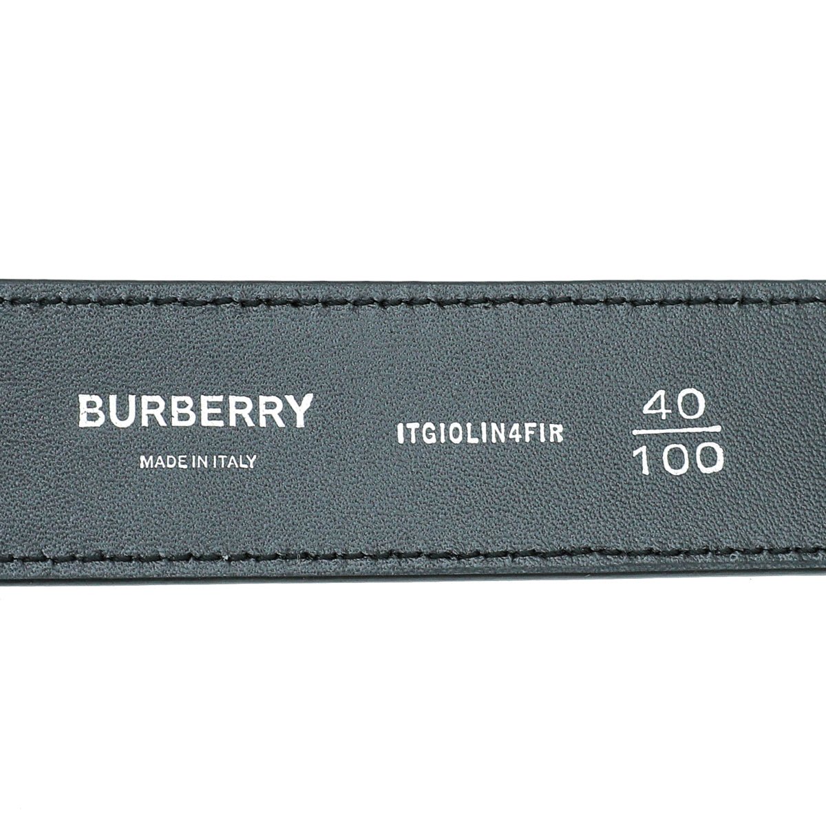 Burberry Bicolor TB Monogram Covered Clip 35mm Belt 40