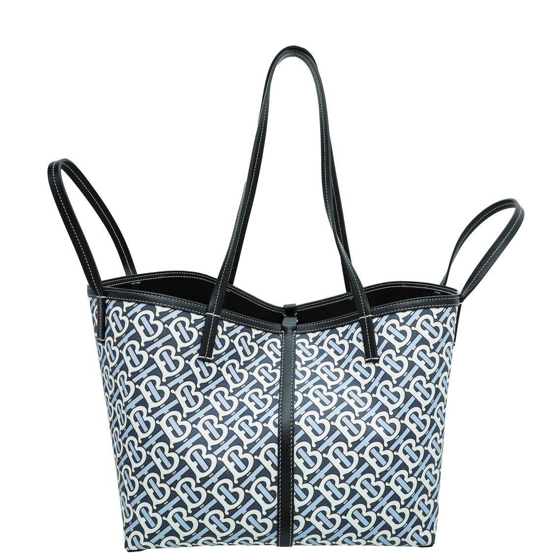 Burberry Bicolor TB Monogram Mini Beach Tote Bag