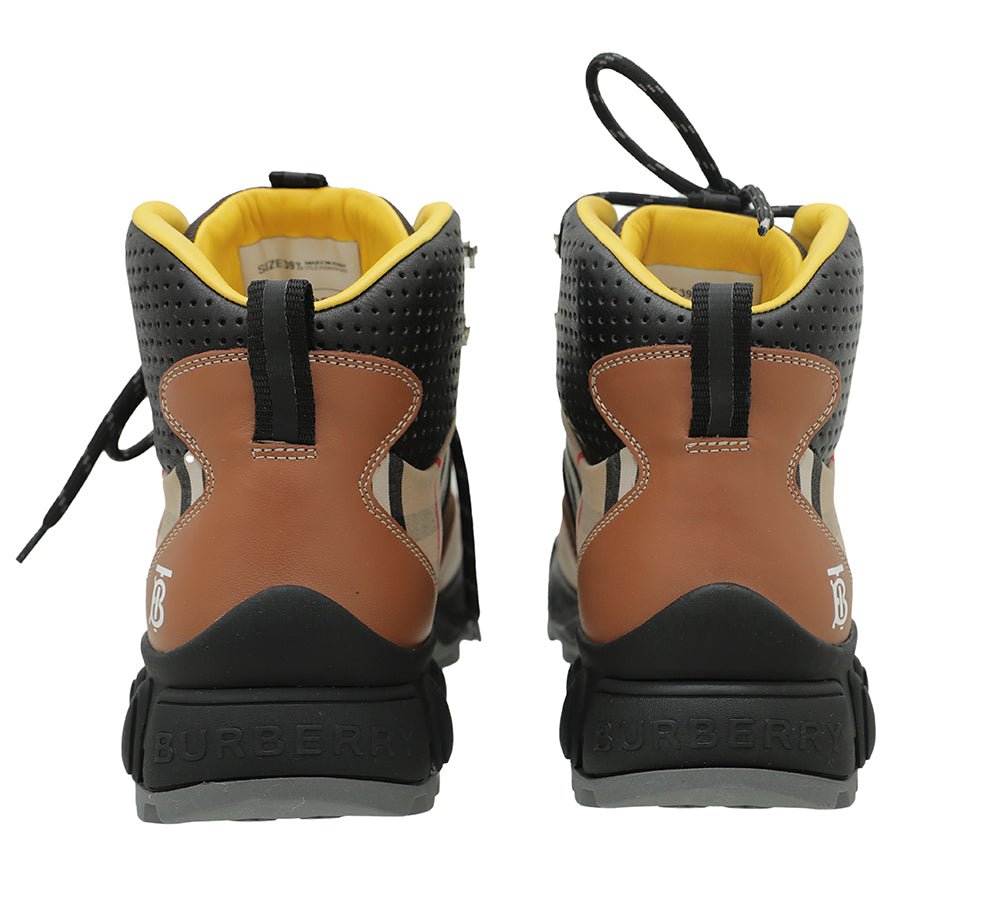 Burberry Bicolor Tor Hiking Boots 39.5