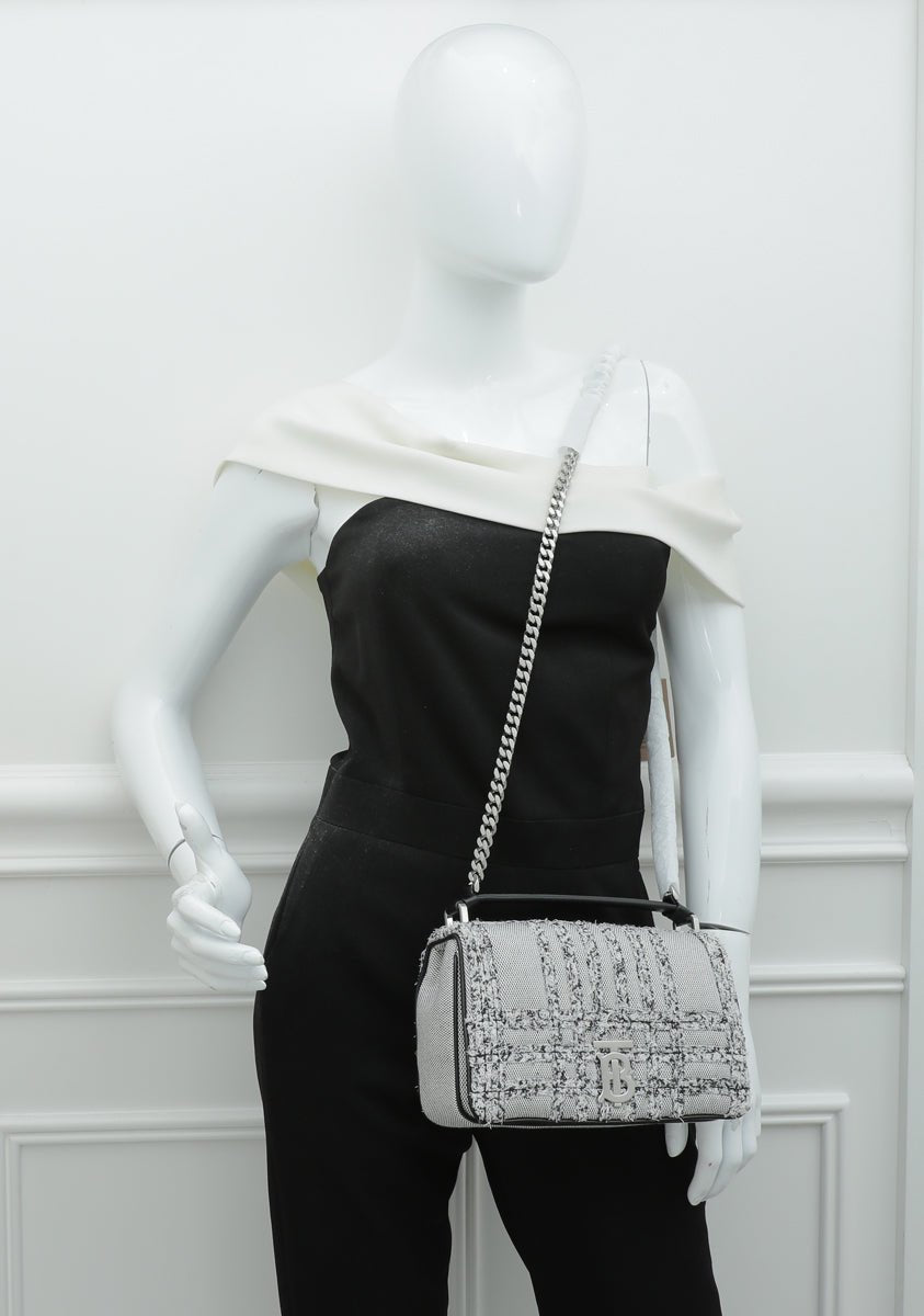 Burberry Bicolor Tweed TB Lola Small Bag