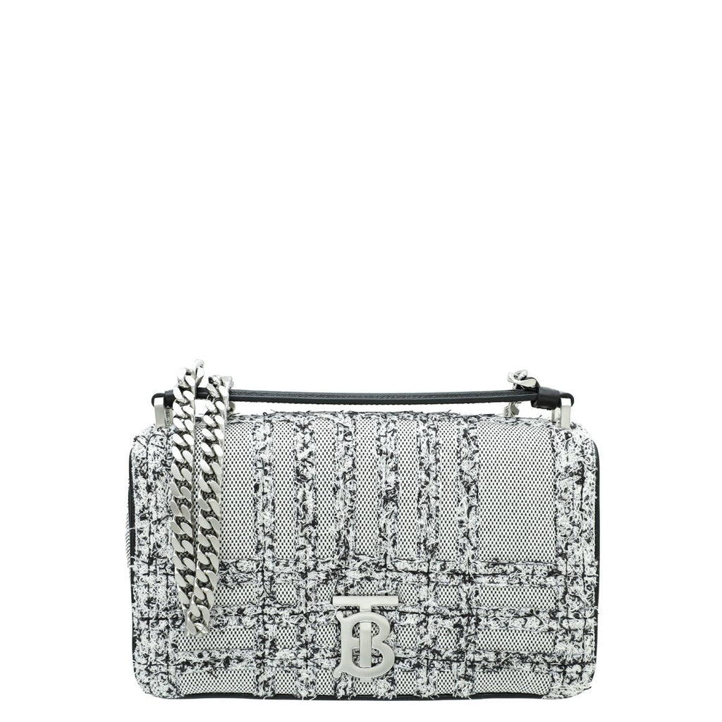 Burberry Bicolor Tweed TB Lola Small Bag