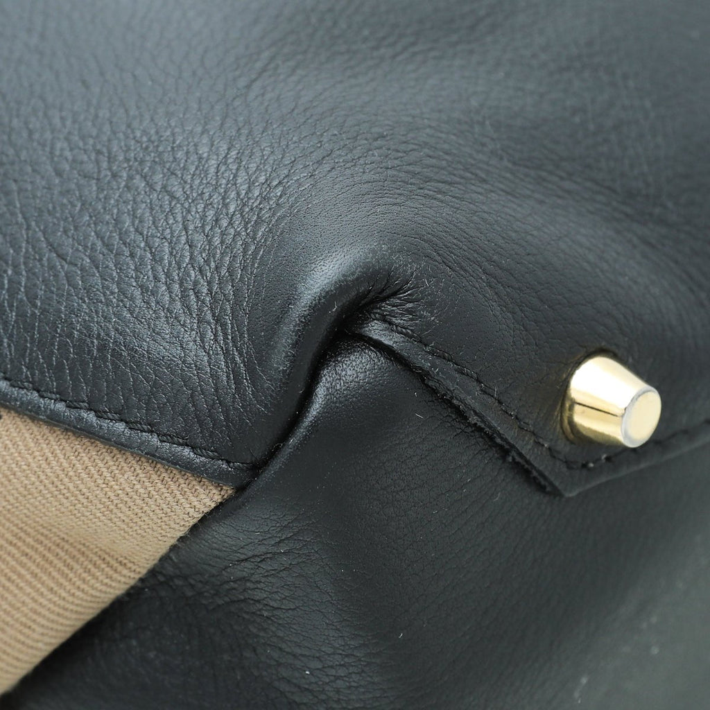 Burberry Black Banner Tote Medium Bag