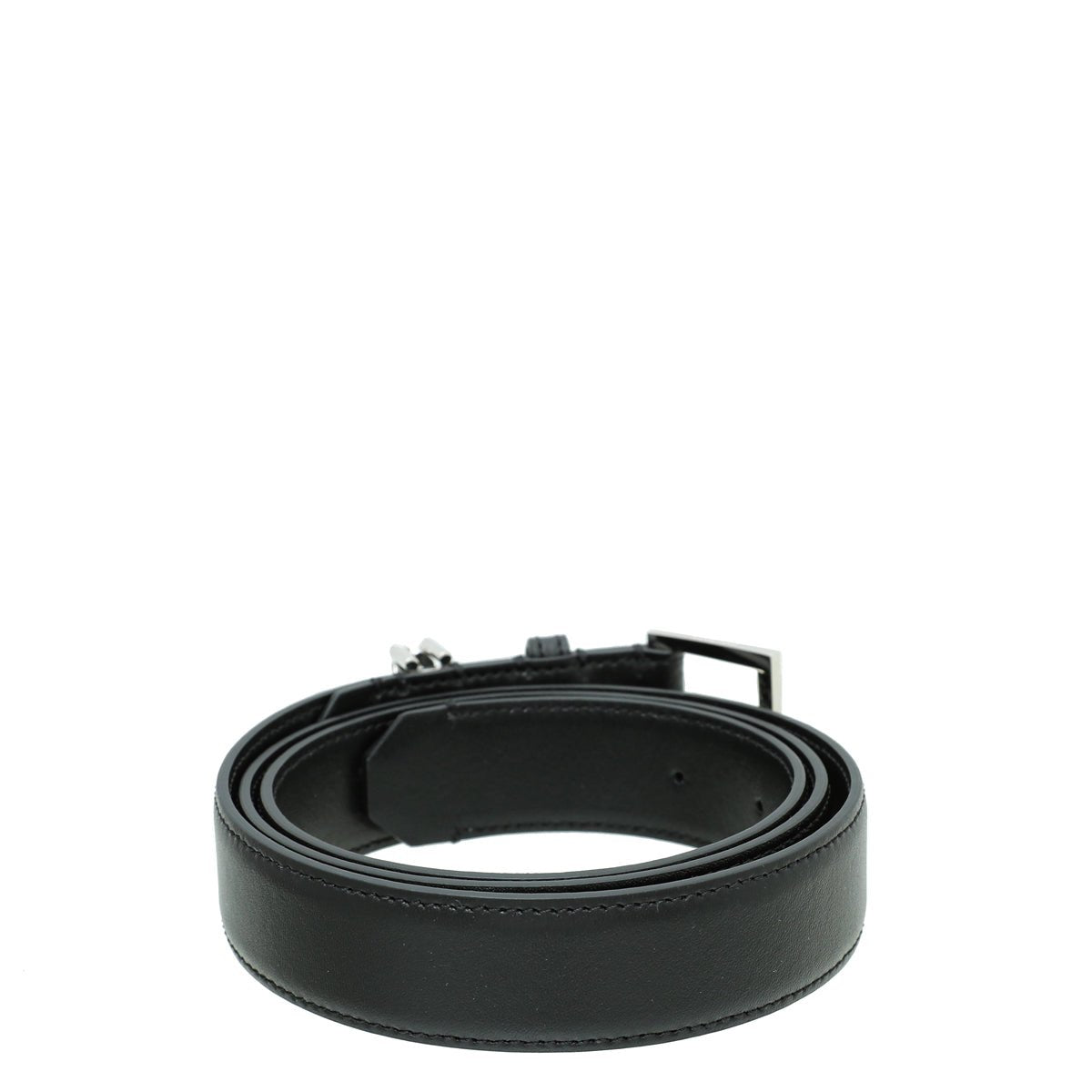 Burberry Black Buckle Chain Details Belt Large