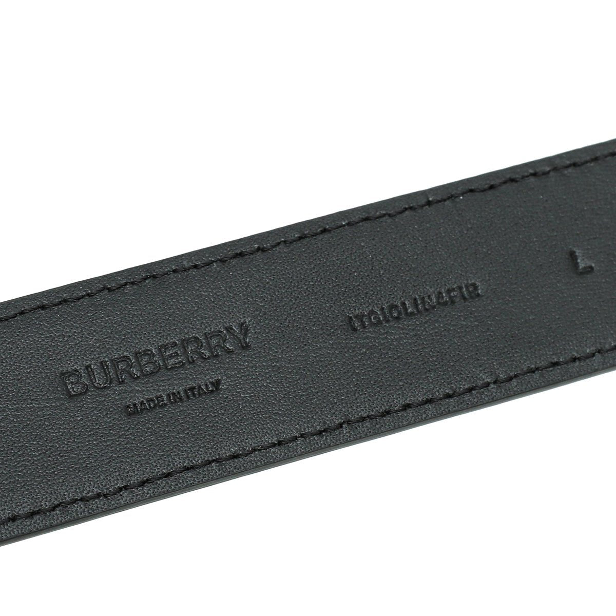 Burberry Black Buckle Chain Details Belt Large