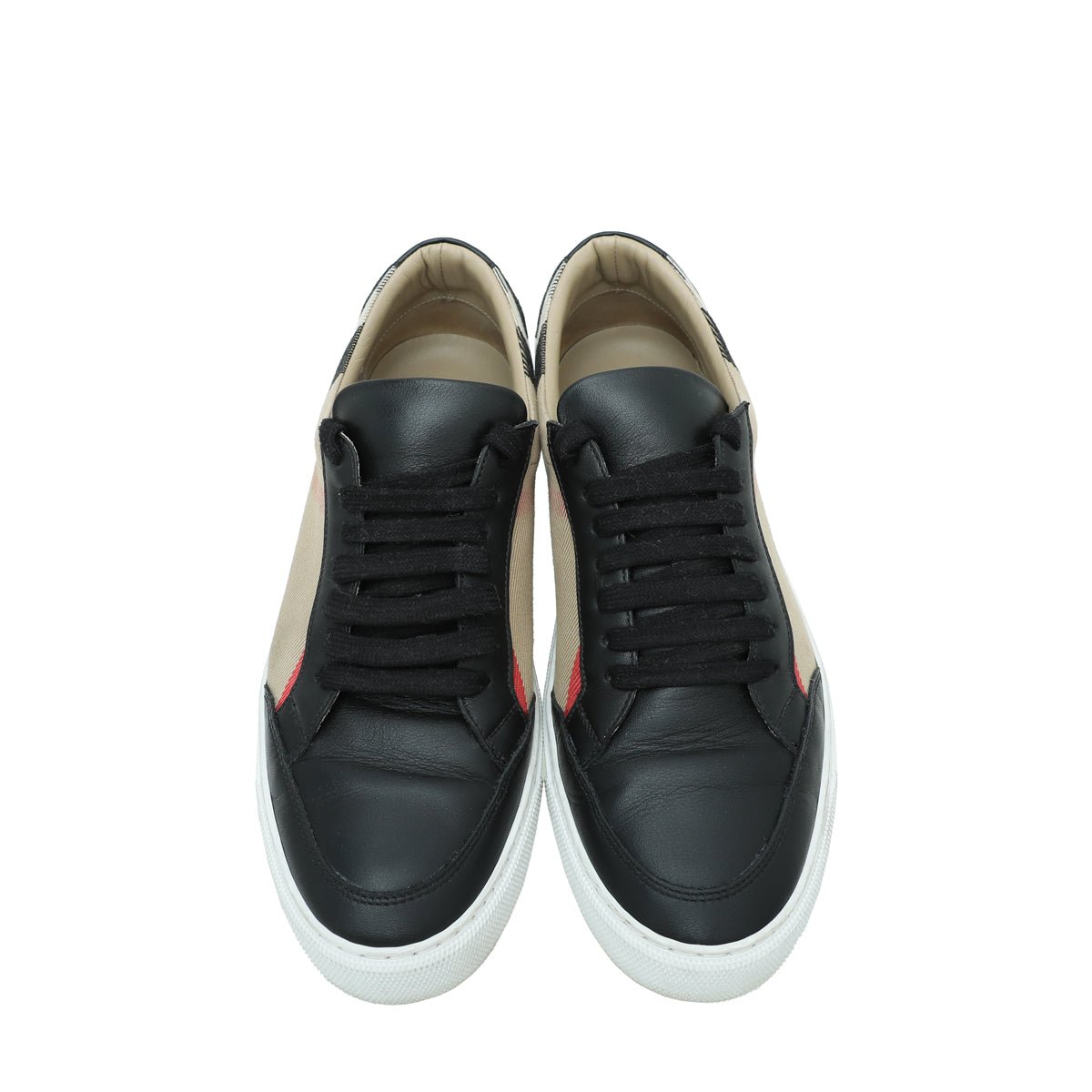Burberry Black Checked Sneakers 38.5