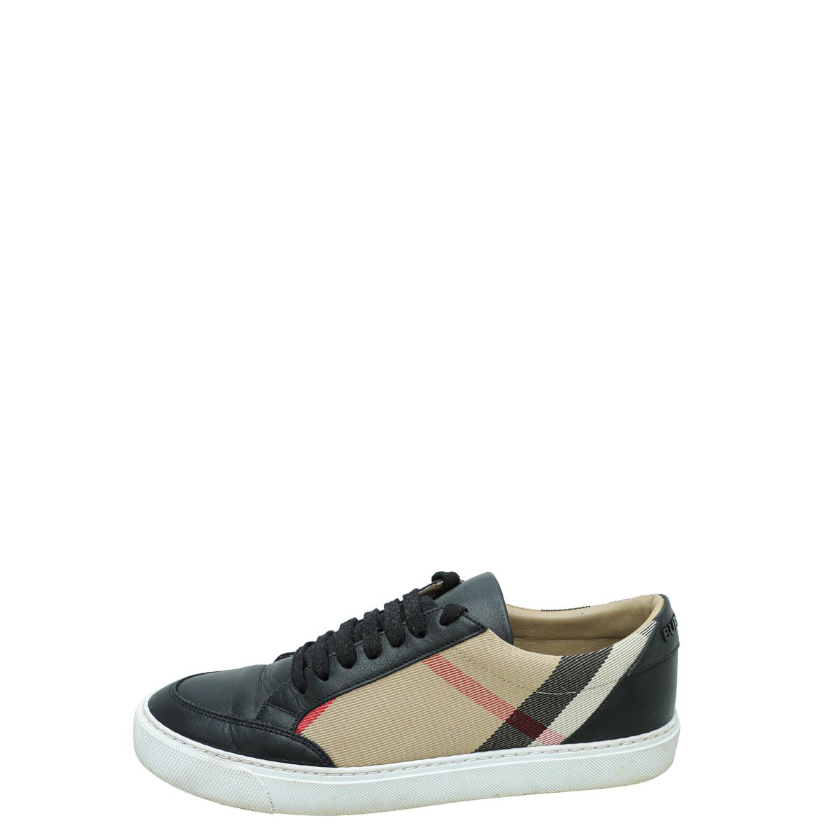 Burberry Black Checked Sneakers 38.5