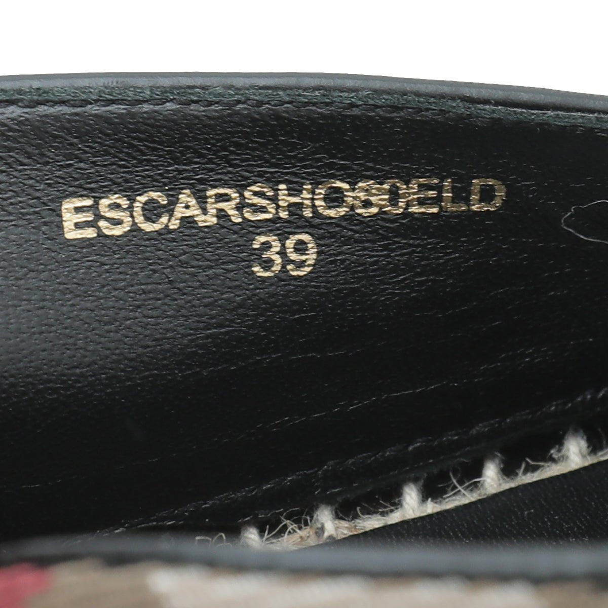 Burberry Black House Check Hodgeson Tassel Espadrille 39