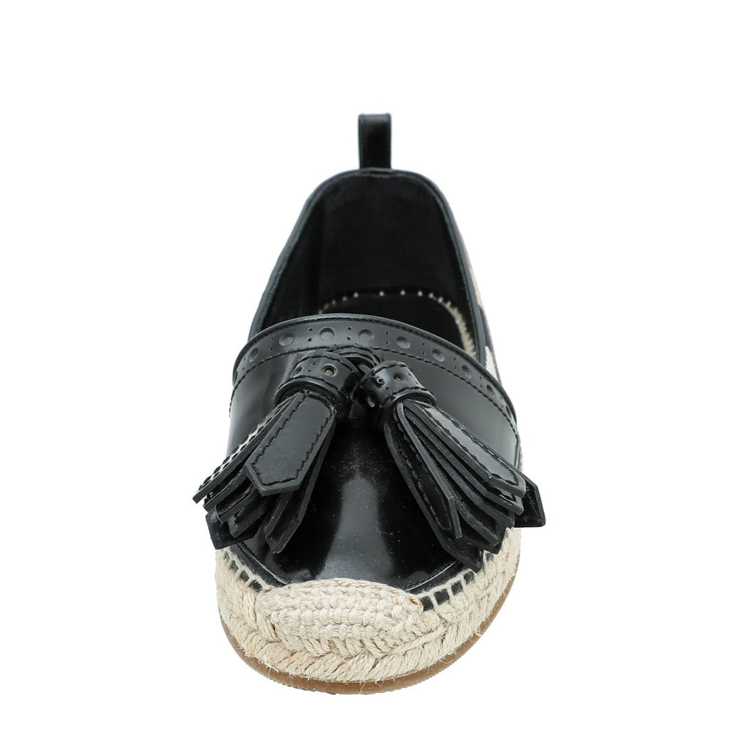 Burberry Black House Check Hodgeson Tassel Espadrille 39