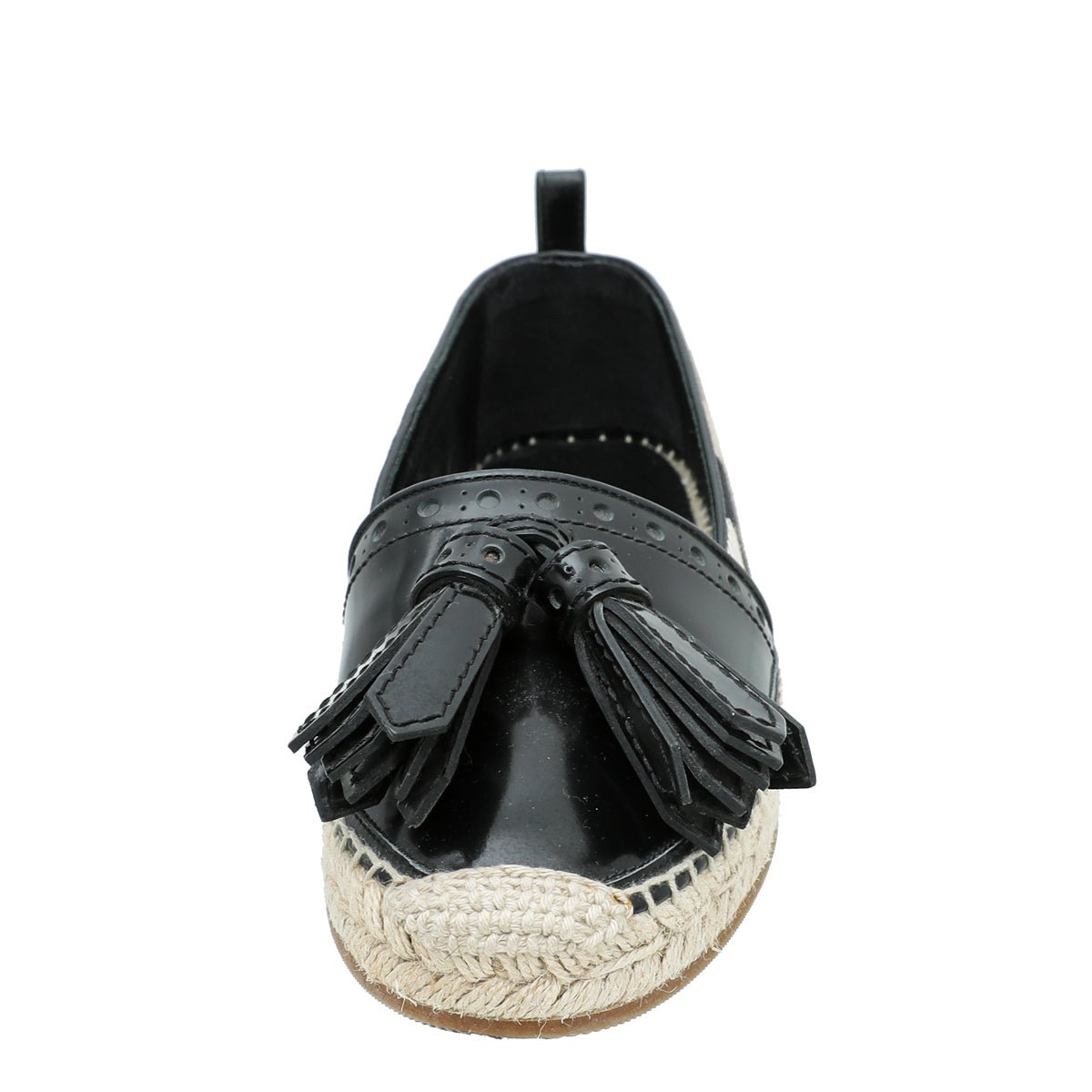 Burberry Black House Check Hodgeson Tassel Espadrille 39