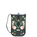 Burberry Black Multicolor Floral Print Anne Phone Case w/Strap