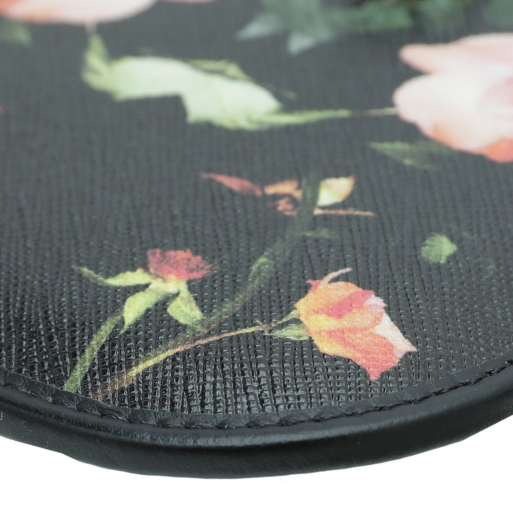Burberry Black Multicolor Floral Print Anne Phone Case w/Strap