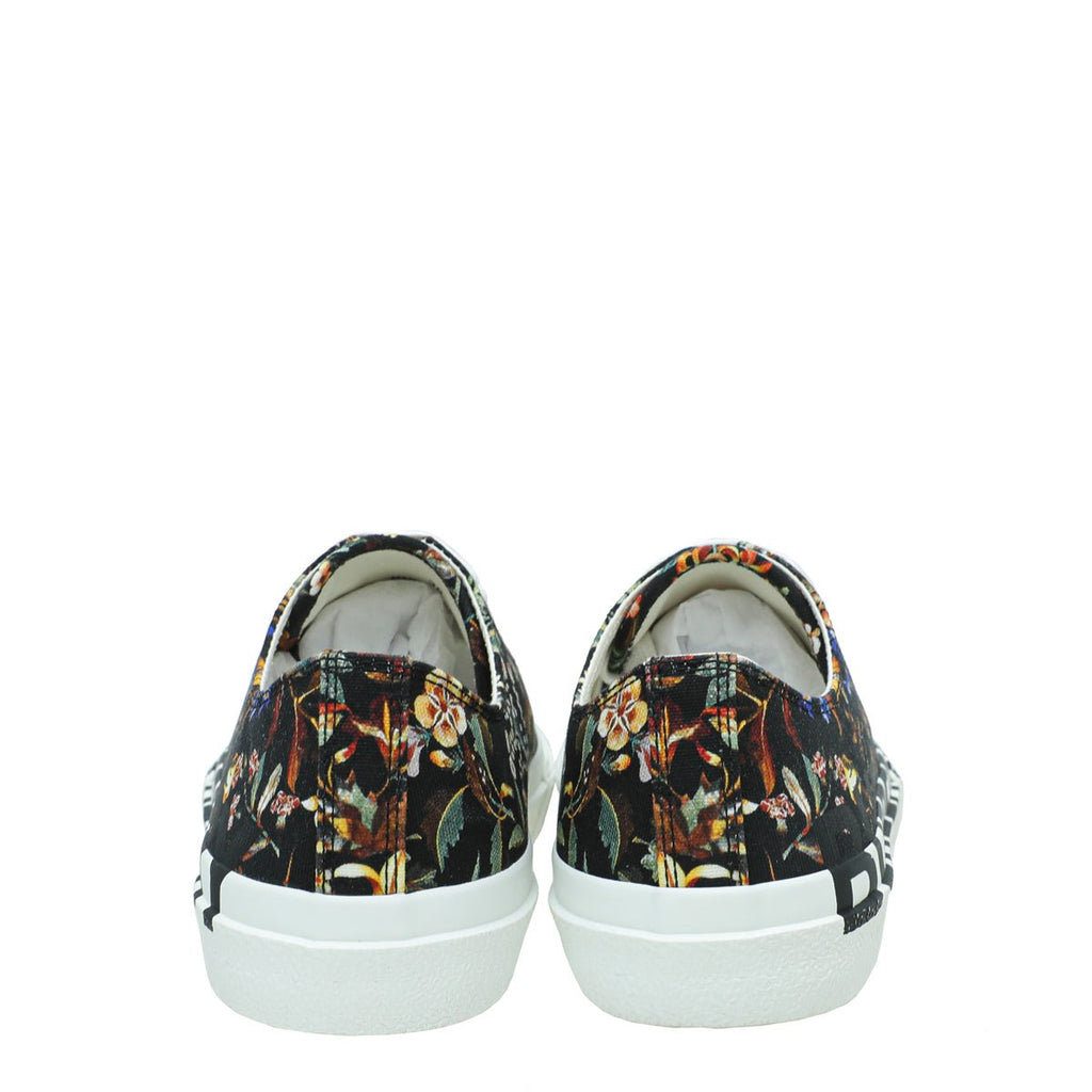 Burberry Black Multicolor Larkhall Logo Floral Sneaker 38