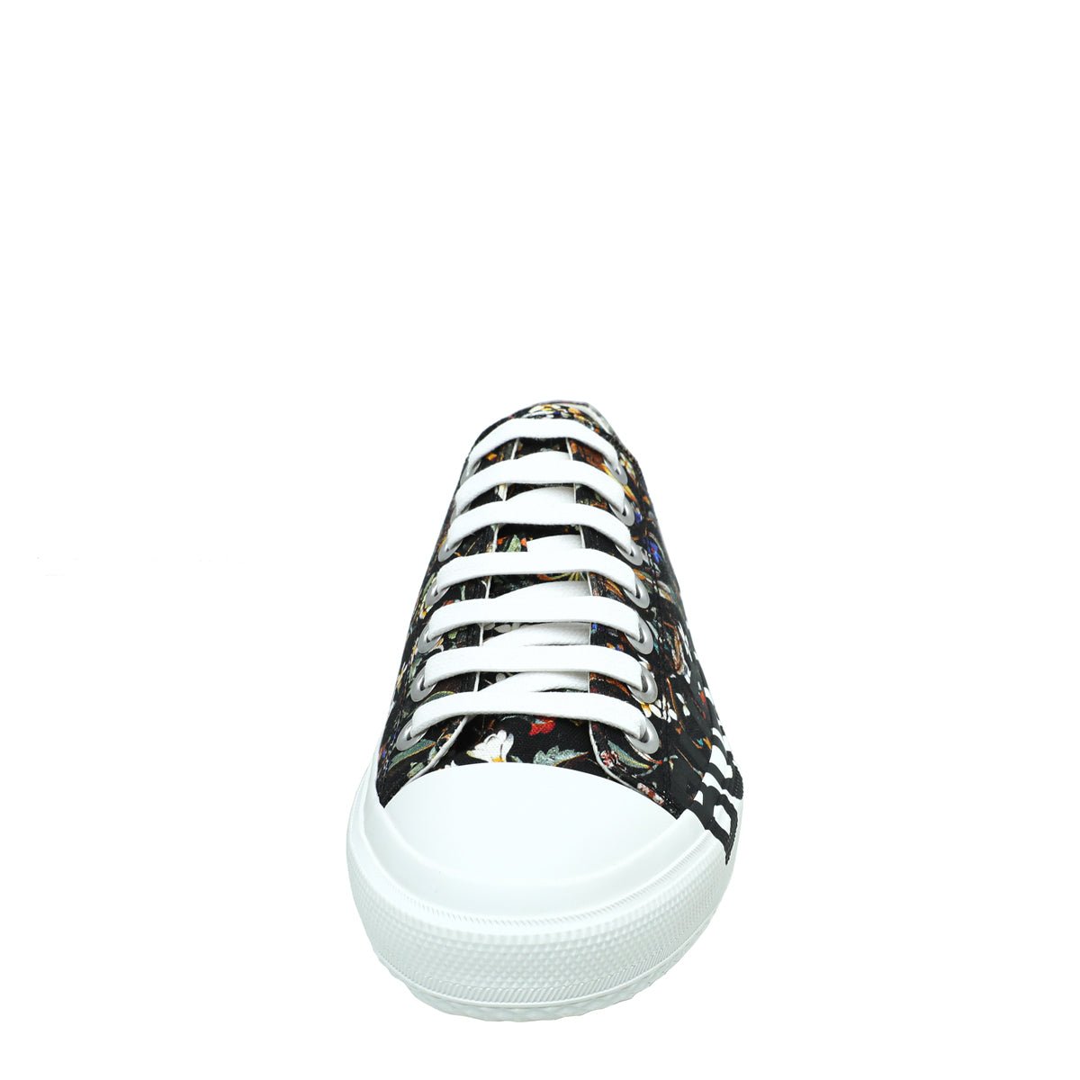 Burberry Black Multicolor Larkhall Logo Floral Sneaker 38