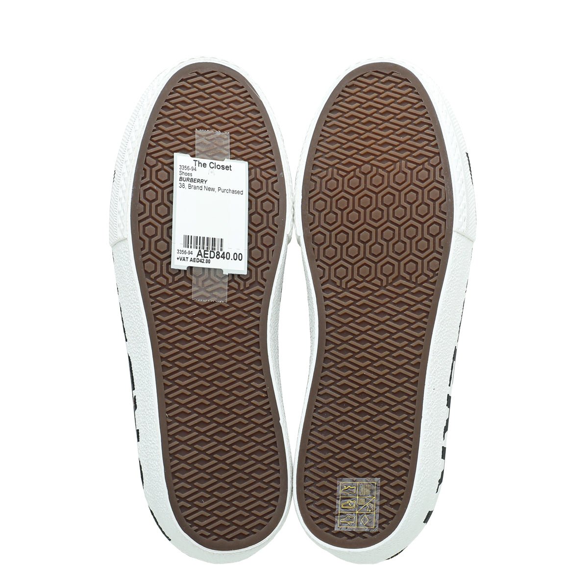 Burberry Black Multicolor Larkhall Logo Floral Sneaker 38