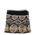 Burberry Black Multicolor Snake Print Silk Scarf